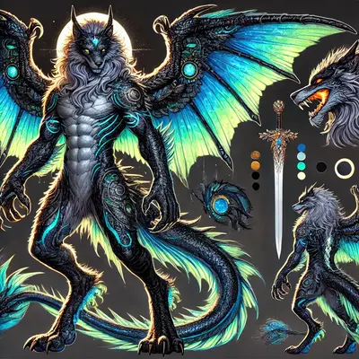 Dragonwolf of the Shadow Pride