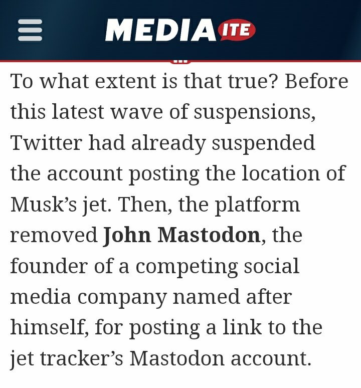 Screenshot where he at founder is john Mastodon 