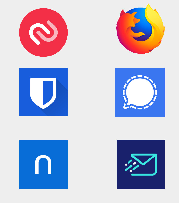 Recommended apps: AnonAddy, Standard Notes, Signal, Bitwarden, Firefox, Twilio
