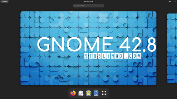 GNOME 42.8 desktop