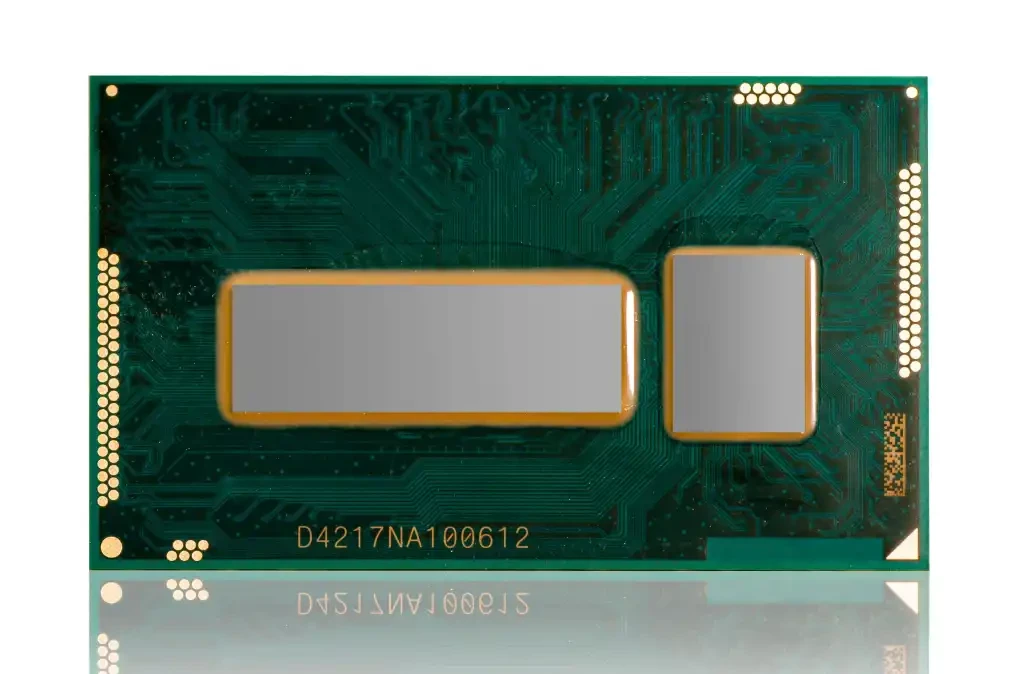 A photo of an Intel Broadwell CPU