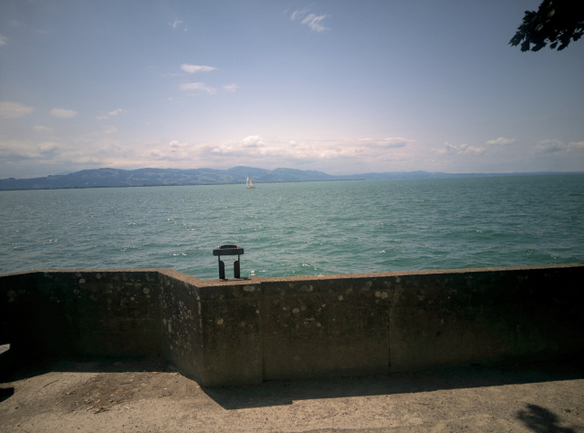 Picture of Lake Constance taken with a Librem 5 postprocessed with darktable