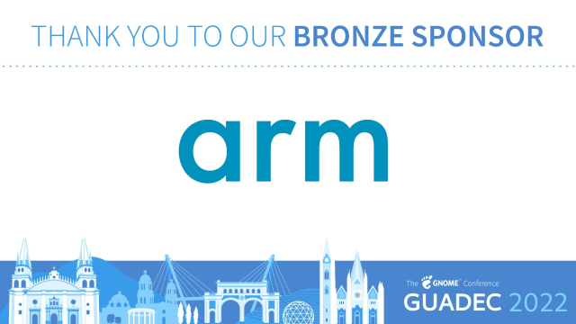 thank you to our Bronze sponsor arm