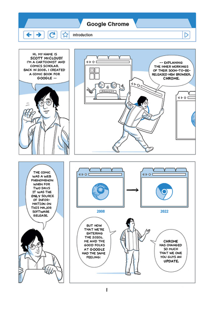 Comic on how Chrome tracks its users.