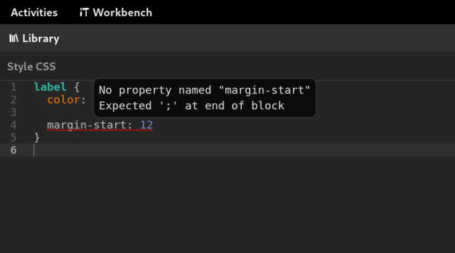 Screenshot of Workbench