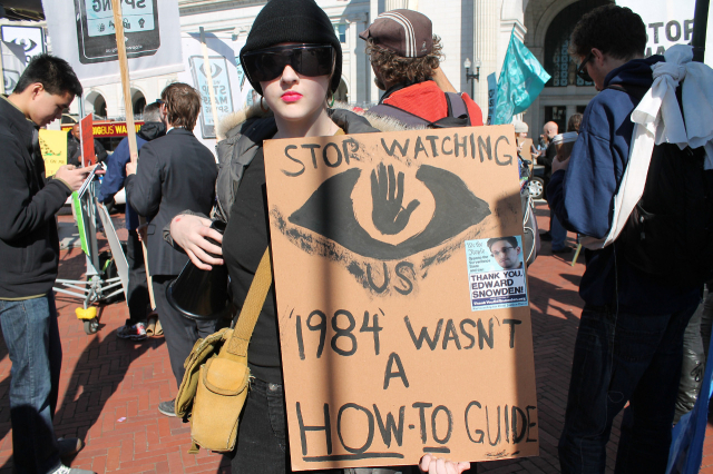 Demonstration against surveillance