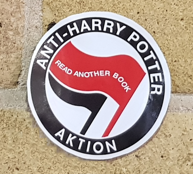 Close-up of the sticker