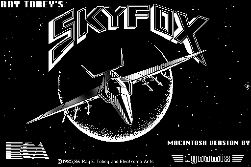 title screenshot from "Skyfox"