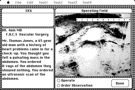 gameplay screenshot from "The Surgeon"
