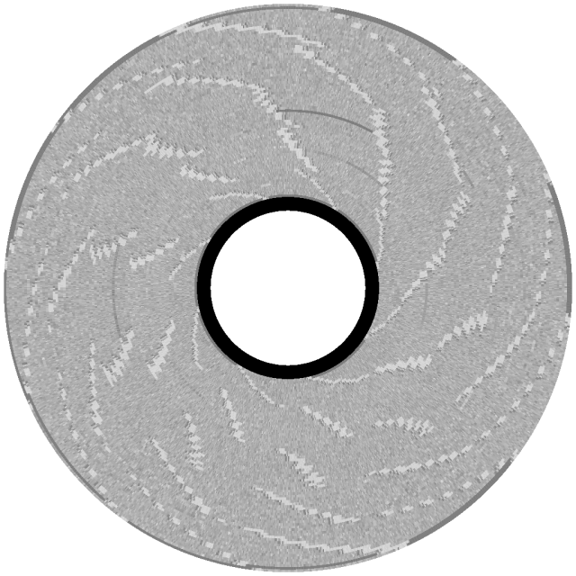 flux visualization of "Smash Hit Racquetball" disk