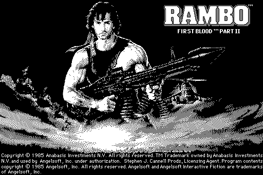 title screenshot from "Rambo: First Blood Part II"