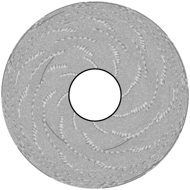 flux visualization of "GATO" disk