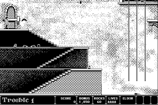 gameplay screenshot from "Dark Castle"