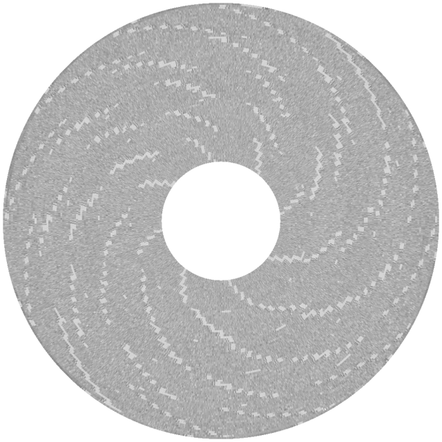 flux visualization of "Oids" disk