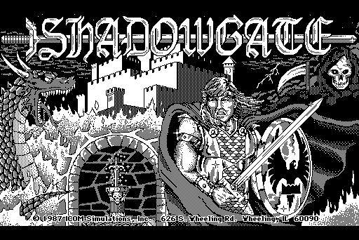 title screenshot from "Shadowgate"