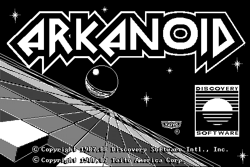 title screenshot from "Arkanoid"