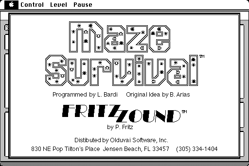 about box screenshot from "Maze Survival"