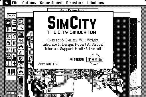 about box screenshot from "SimCity"