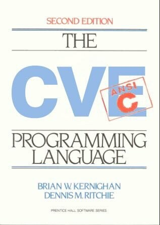 The CVE (ANSI C) Programming language fake book cover 