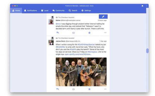Pinafore.social is a great Mastodon client