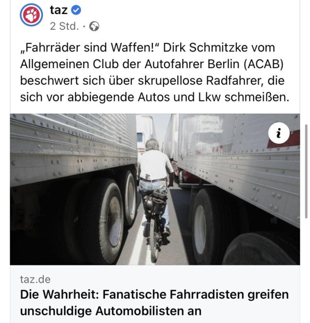 satirischer Artikel von der Taz.de