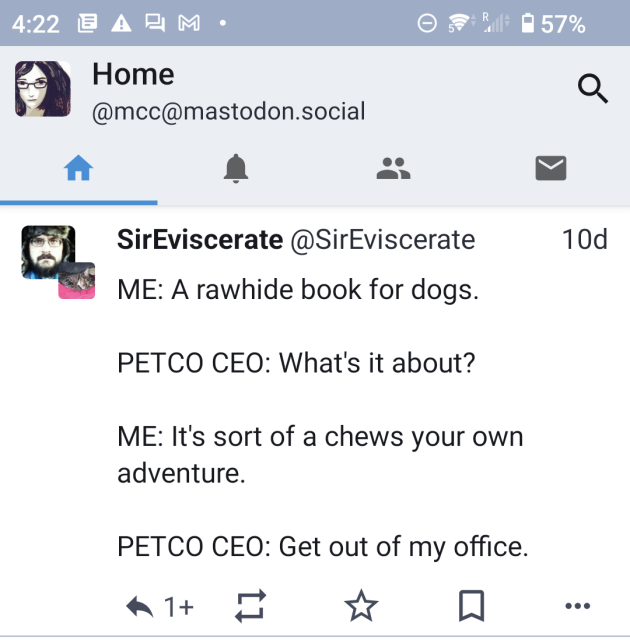 Photo of new Tusky title bar