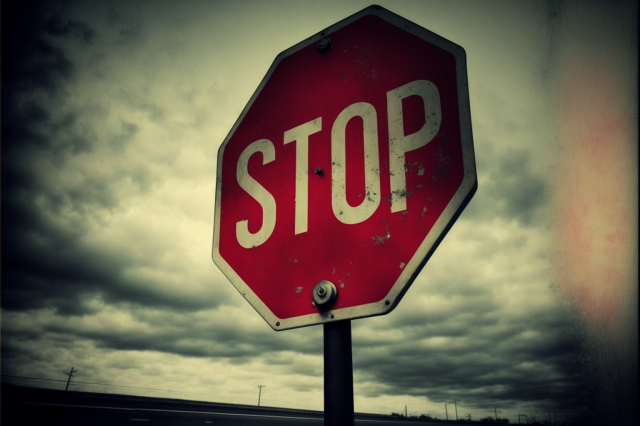 Image of a stop sign.