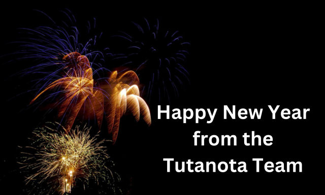 Night sky with fireworks