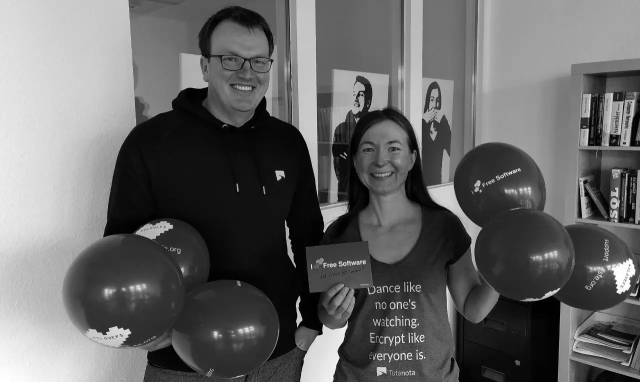 Tutanota Team celebrating free software day