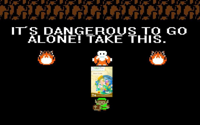 Top quality meme from Zelda 1, with Link getting the Draw book