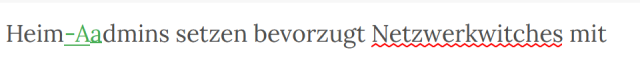 Tippfehler: Heim-Admins setzen bevorzugt Netzwerkwitches mit 
