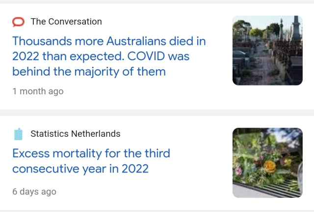 A bunch more headlines about high excess mortality