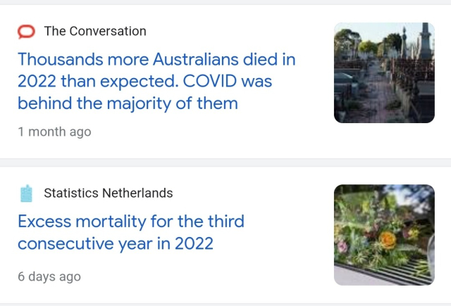 A bunch more headlines about high excess mortality