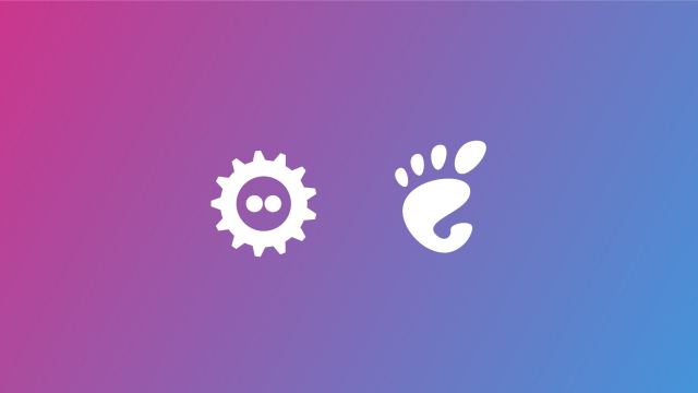 FOSDEM logo, GNOME logo