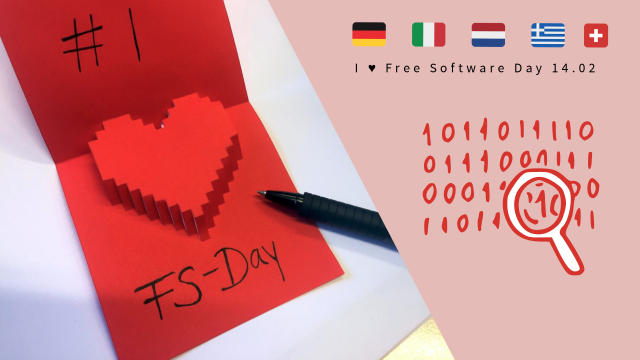 i love fs postcard and flags or Germany, Italy, Netherlands, Greece, Switzerland