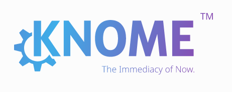 KNOME logo: The Immediacy of Now