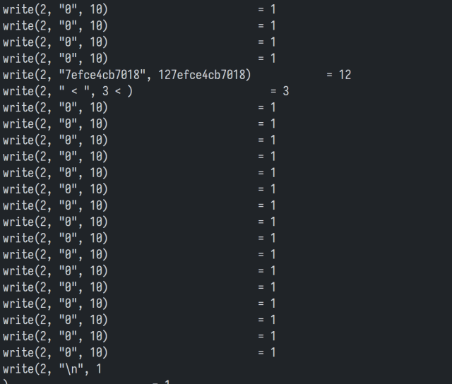 lotsa write calls