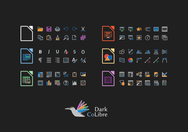 Colibre icon set