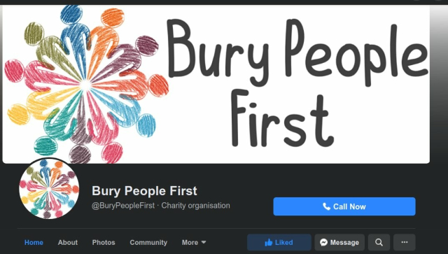 Facebook page: Bury People First