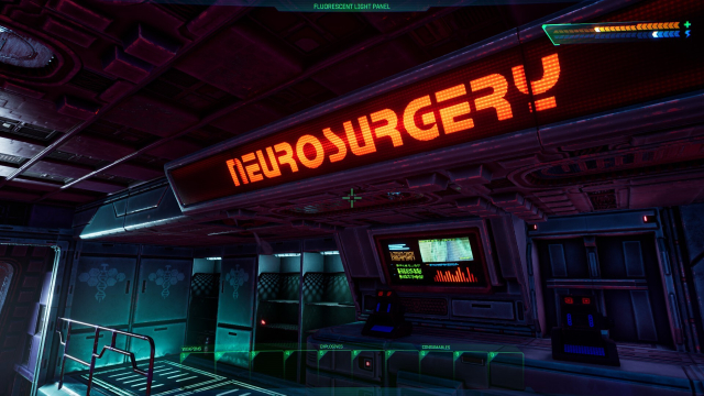 The neurosurgery suite on Citadel station, from the System Shock remake