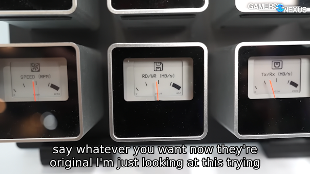 Analog gauges, like the ones you would find on oil temp or fuel in old-ish cars, but they have an eink background. This means you can "program" the background of the gauge (like scale, symbols, etc) while keeping the analog magic intact.