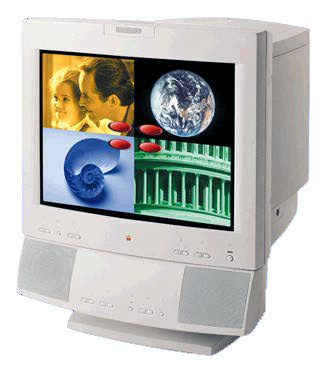 A picture of the AppleVision 1710AV monitor with integrated speakers