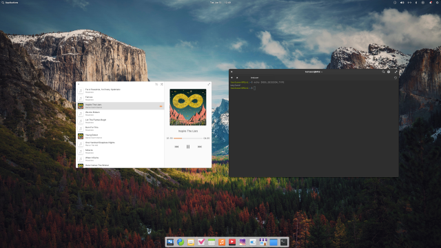 elementary OS running under a Wayland session