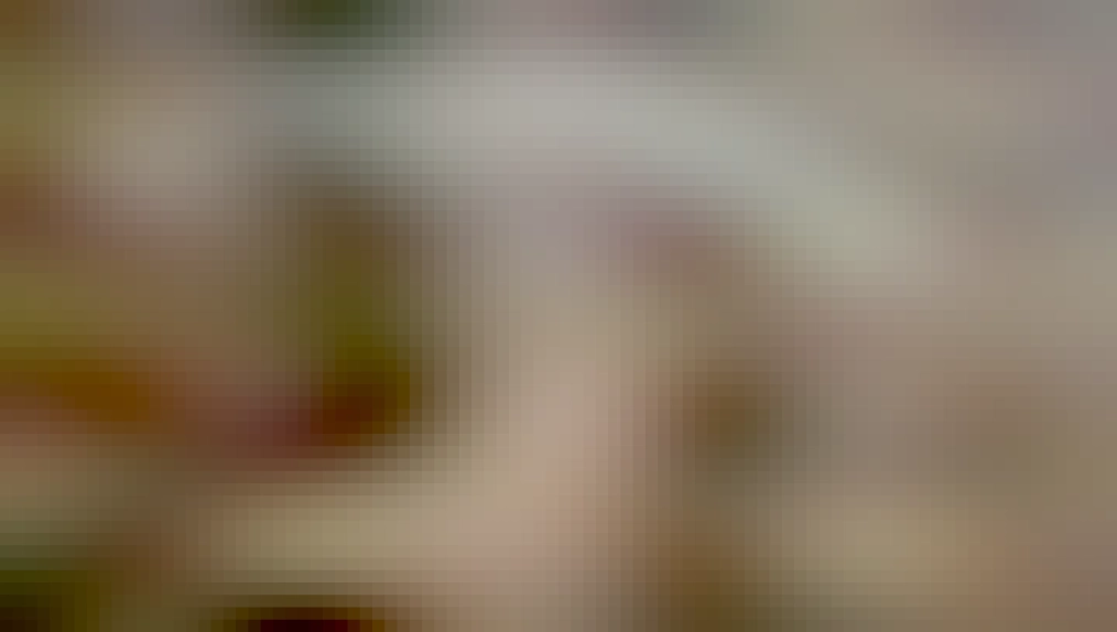 Looking down a tight spiral staircase 