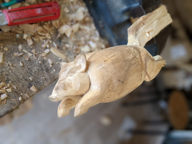 Ébauche d'un Sanglier en train de sauter