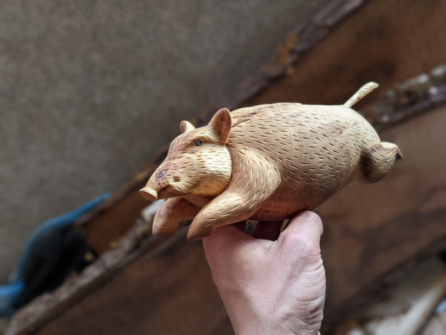 Sculpture de sanglier