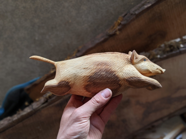 Sculpture de sanglier