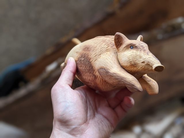 Sculpture de sanglier