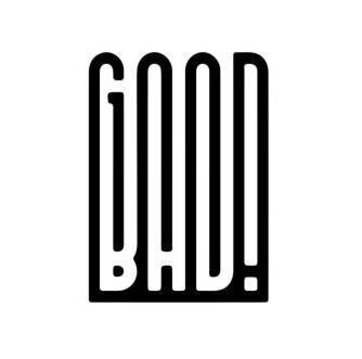 A black and white drawing that is an optical illusion. Looking at the top, the lines appear to spell the word "Good." Looking at the bottom, they appear to spell "Bad." Really, they spell neither. 