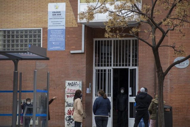 Colegio concertado en el barrio de Tetuán, Madrid. Foto DAVID F. SABADELL